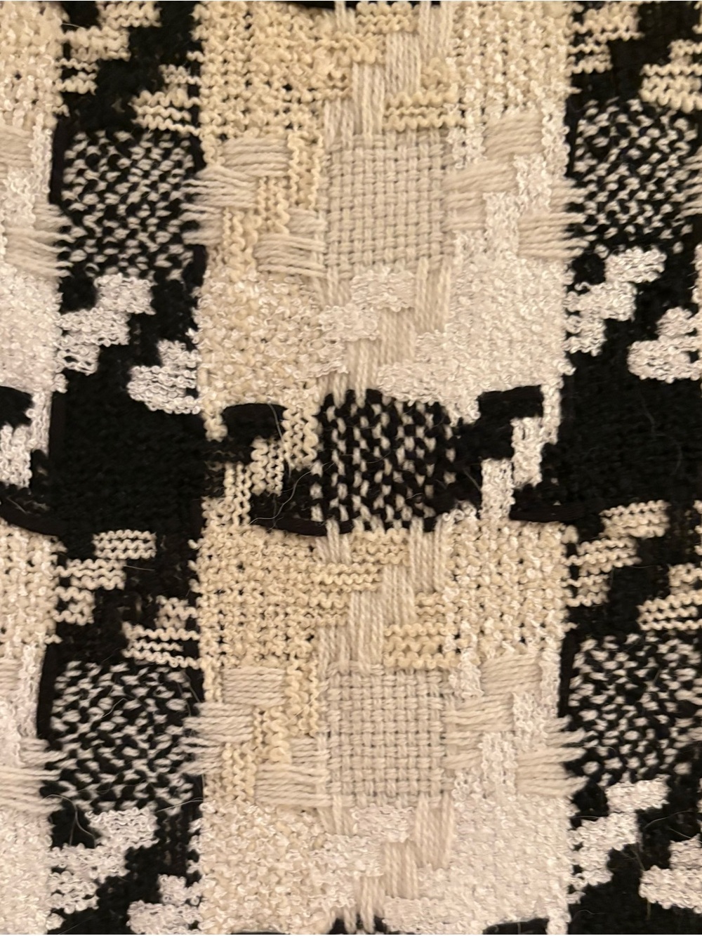 Versace Collection Black and White Tweed Mini Skirt - Picture 5 of 11